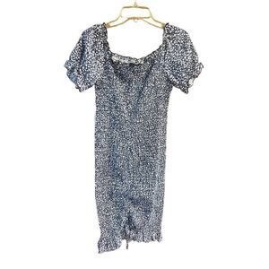 Pretty Garden Daisy Off the Shoulder Dress Sz L NWT